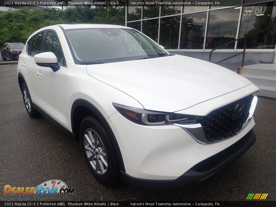 2023 Mazda CX-5 S Preferred AWD Rhodium White Metallic / Black Photo #9