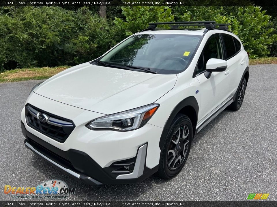 2021 Subaru Crosstrek Hybrid Crystal White Pearl / Navy Blue Photo #3