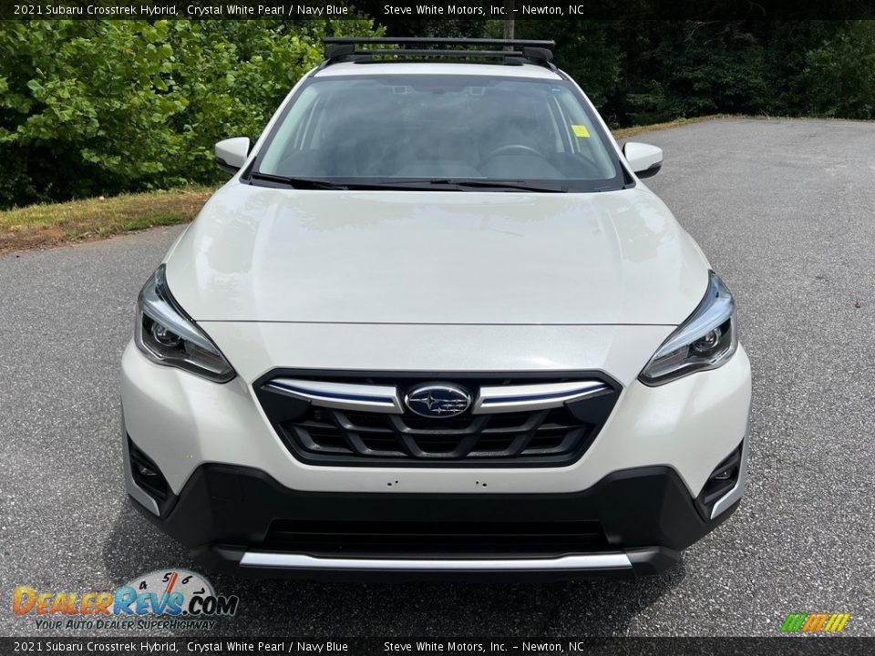 2021 Subaru Crosstrek Hybrid Crystal White Pearl / Navy Blue Photo #4