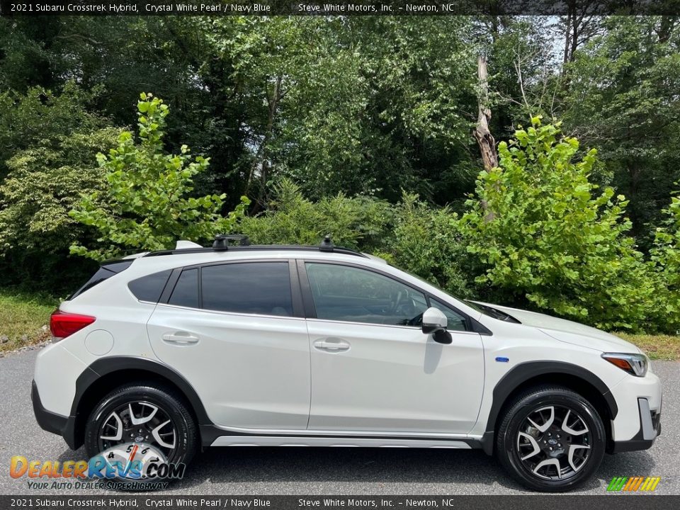 2021 Subaru Crosstrek Hybrid Crystal White Pearl / Navy Blue Photo #6