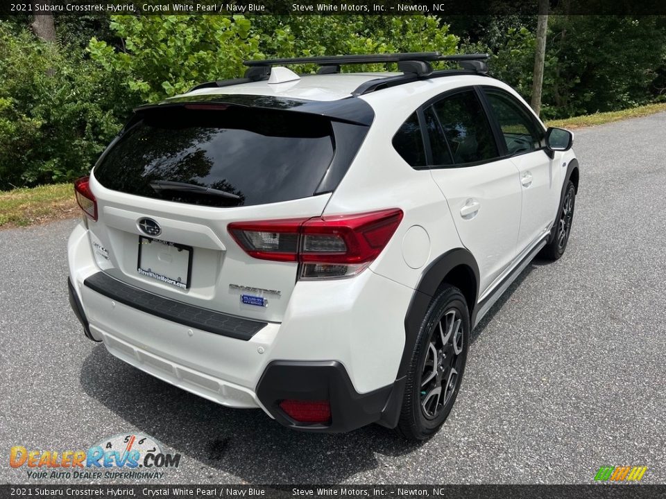 2021 Subaru Crosstrek Hybrid Crystal White Pearl / Navy Blue Photo #7