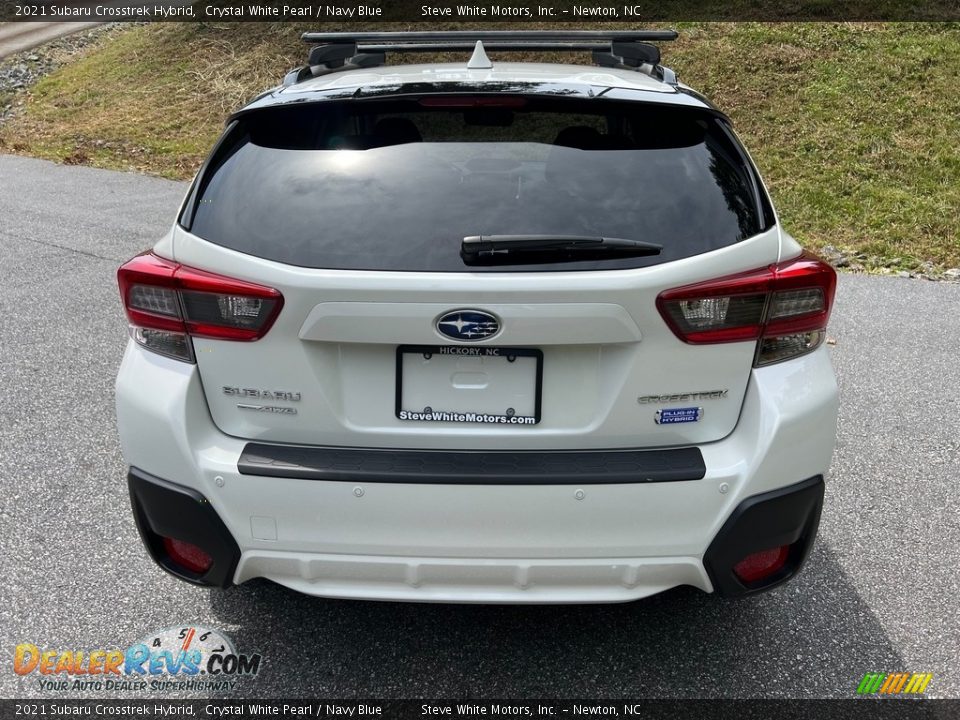 2021 Subaru Crosstrek Hybrid Crystal White Pearl / Navy Blue Photo #8