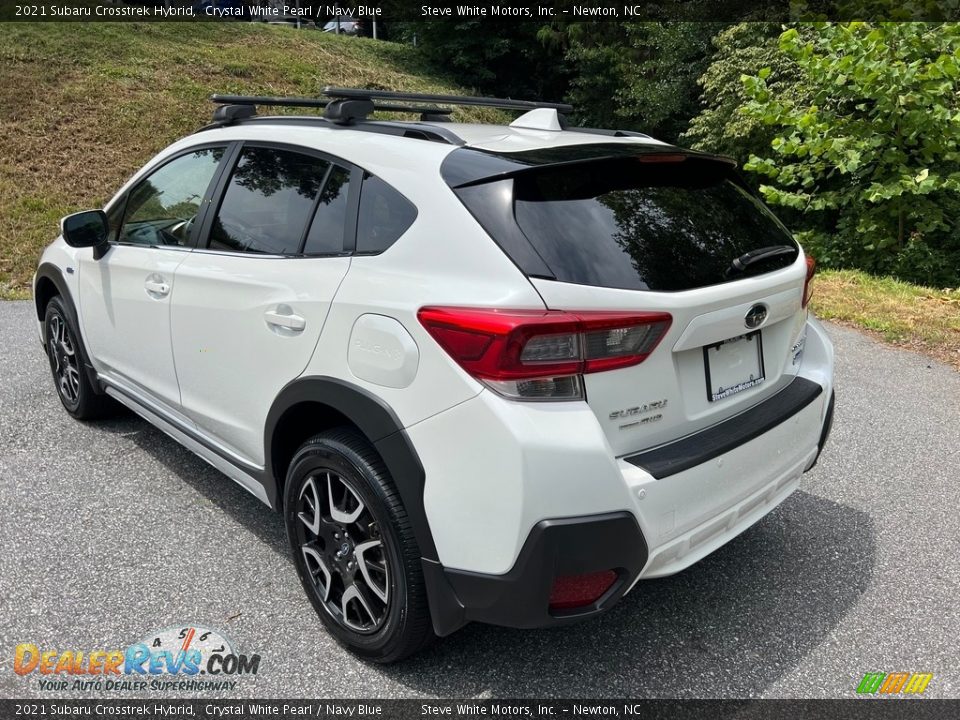 2021 Subaru Crosstrek Hybrid Crystal White Pearl / Navy Blue Photo #9