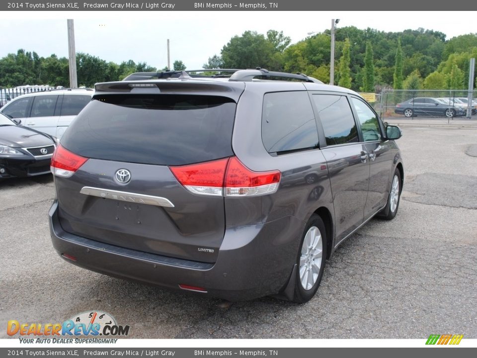 2014 Toyota Sienna XLE Predawn Gray Mica / Light Gray Photo #5