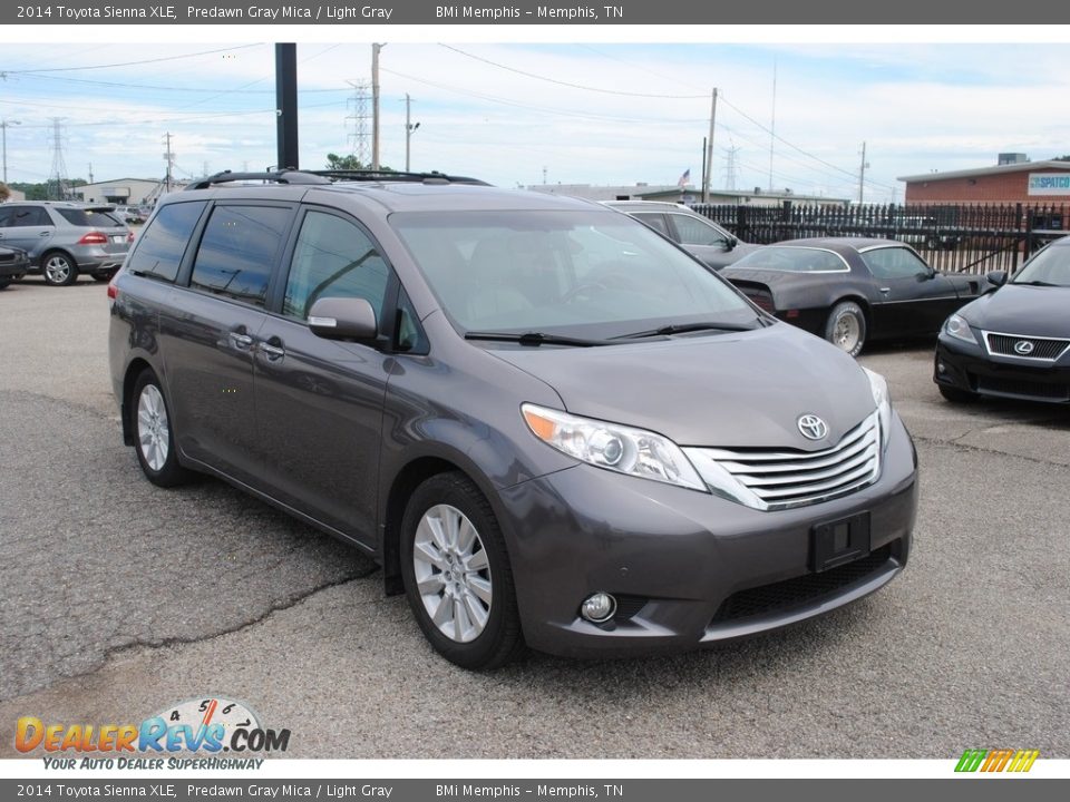 2014 Toyota Sienna XLE Predawn Gray Mica / Light Gray Photo #7