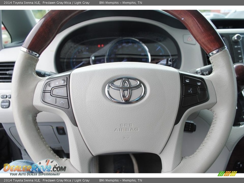 2014 Toyota Sienna XLE Predawn Gray Mica / Light Gray Photo #12