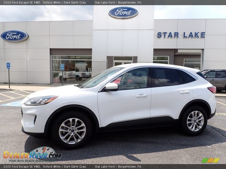 2020 Ford Escape SE 4WD Oxford White / Dark Earth Gray Photo #1