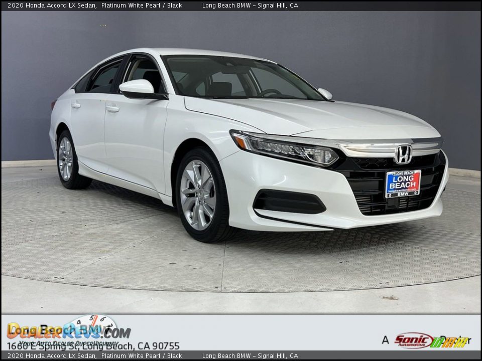 2020 Honda Accord LX Sedan Platinum White Pearl / Black Photo #1