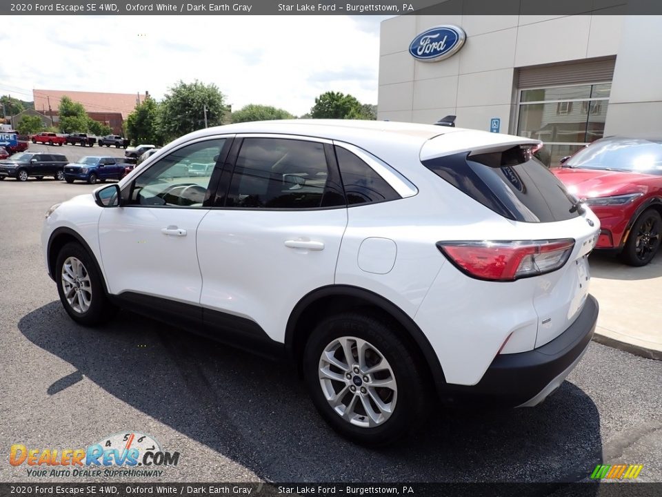 2020 Ford Escape SE 4WD Oxford White / Dark Earth Gray Photo #3
