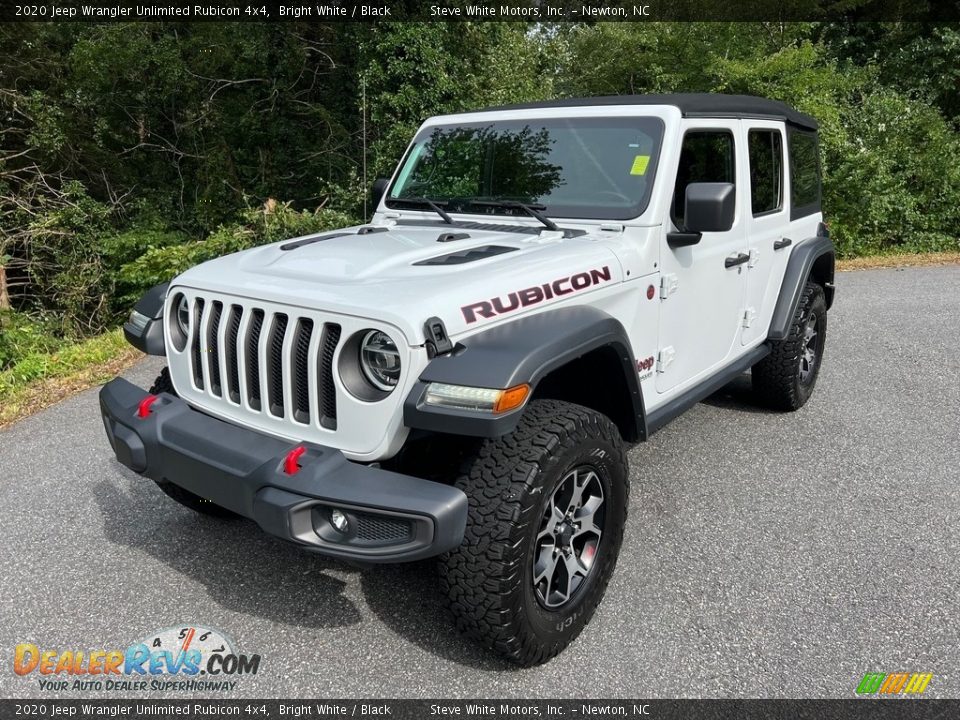 2020 Jeep Wrangler Unlimited Rubicon 4x4 Bright White / Black Photo #3