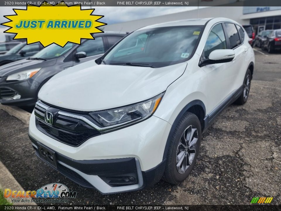 2020 Honda CR-V EX-L AWD Platinum White Pearl / Black Photo #1