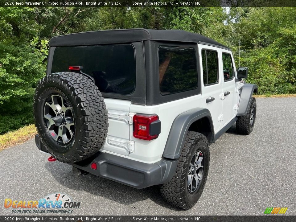 2020 Jeep Wrangler Unlimited Rubicon 4x4 Bright White / Black Photo #7