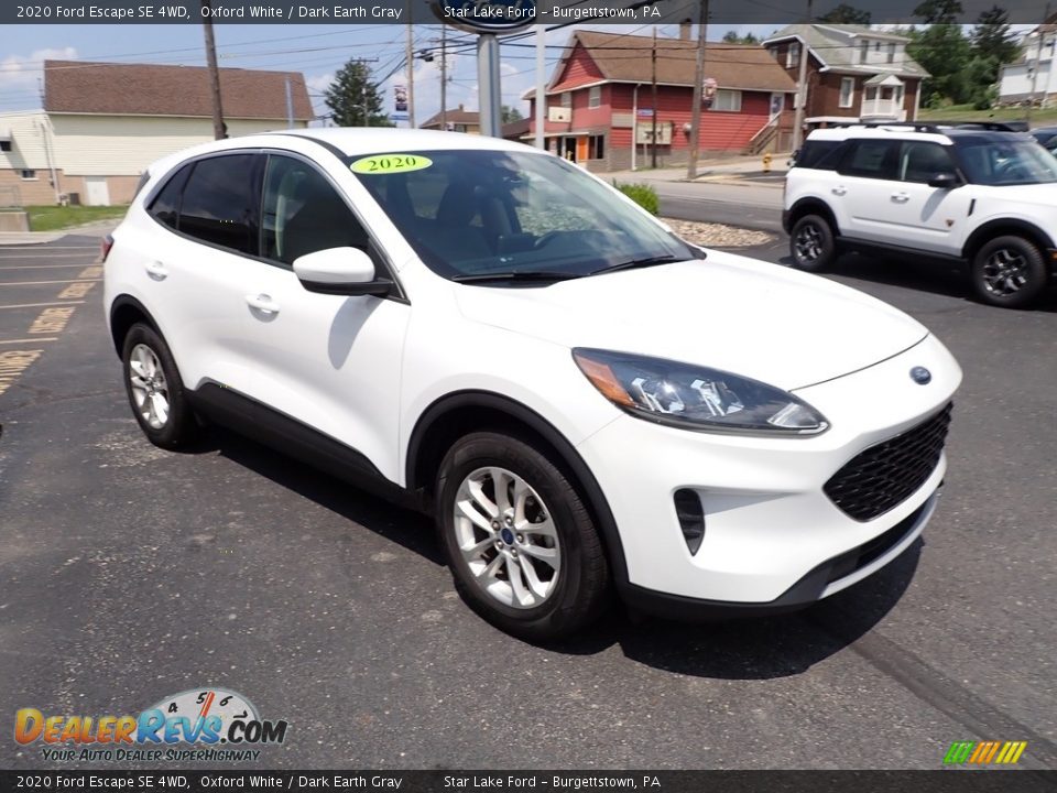 Oxford White 2020 Ford Escape SE 4WD Photo #7