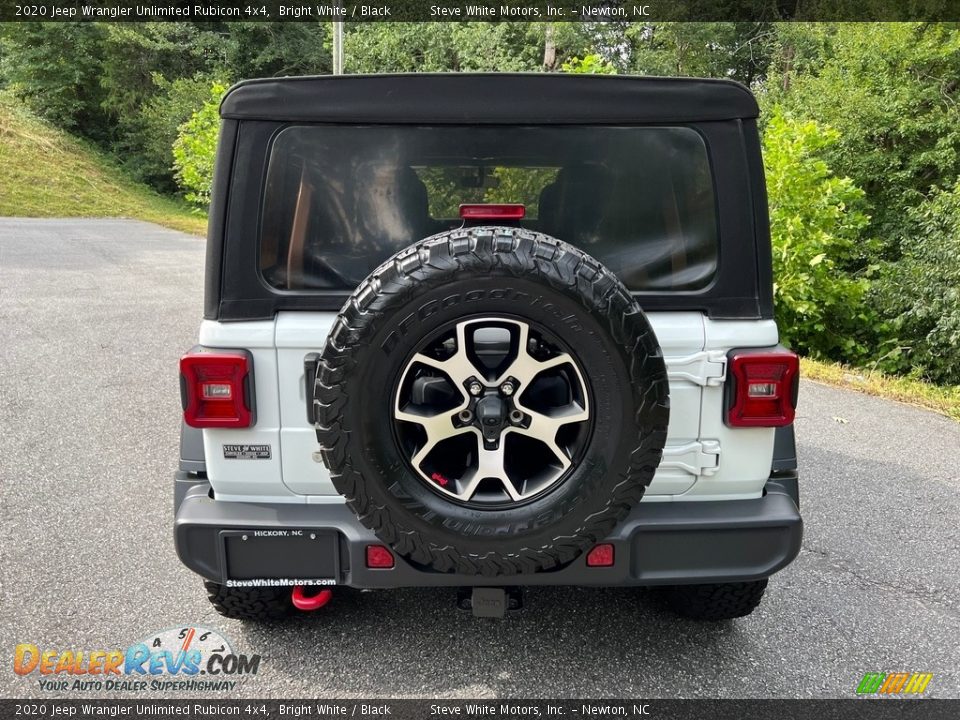 2020 Jeep Wrangler Unlimited Rubicon 4x4 Bright White / Black Photo #8