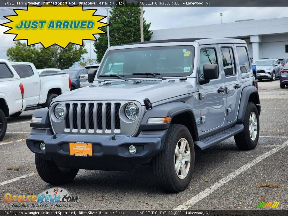 2021 Jeep Wrangler Unlimited Sport 4x4 Billet Silver Metallic / Black Photo #1