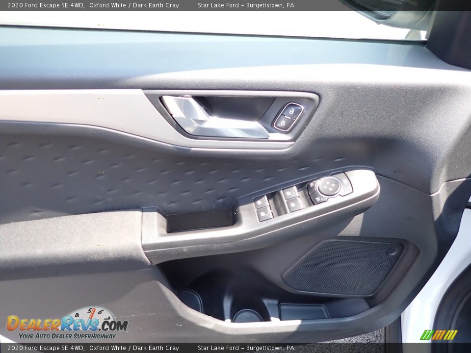 2020 Ford Escape SE 4WD Oxford White / Dark Earth Gray Photo #13