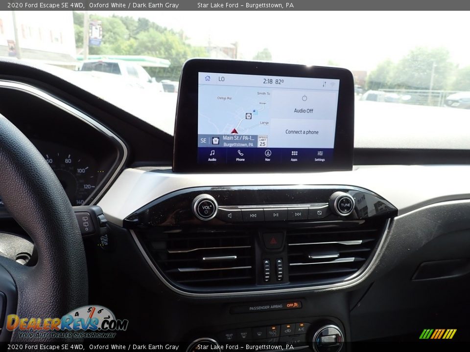 2020 Ford Escape SE 4WD Oxford White / Dark Earth Gray Photo #15