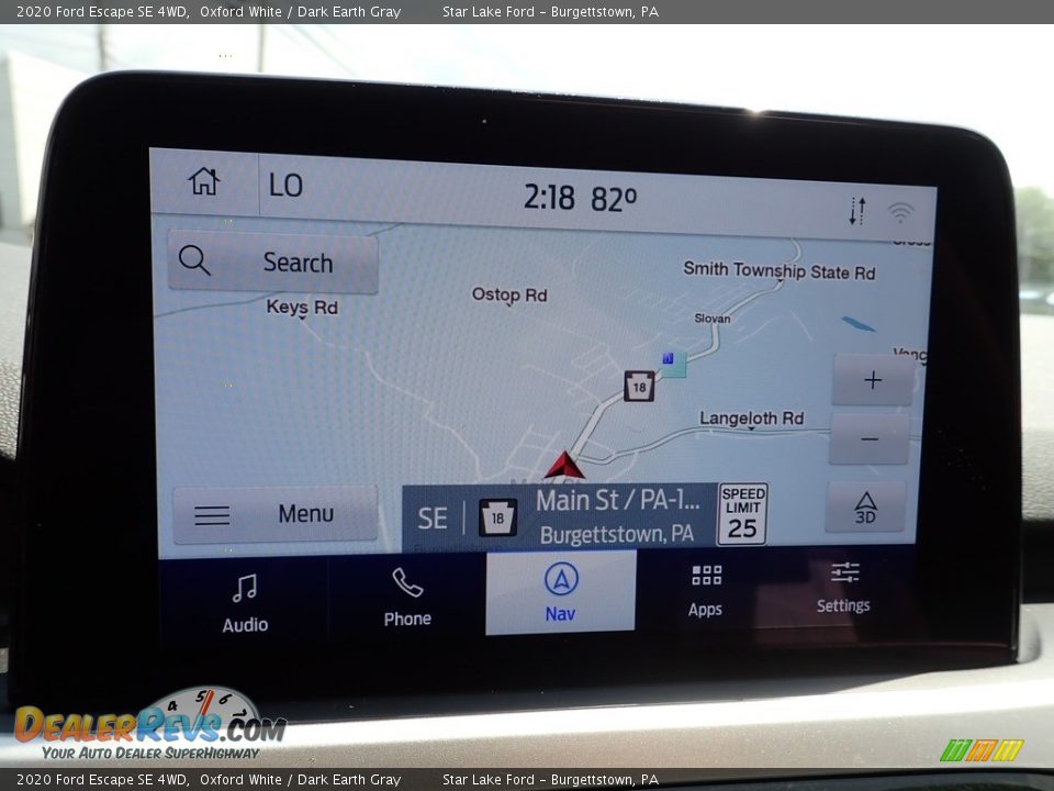 2020 Ford Escape SE 4WD Oxford White / Dark Earth Gray Photo #20