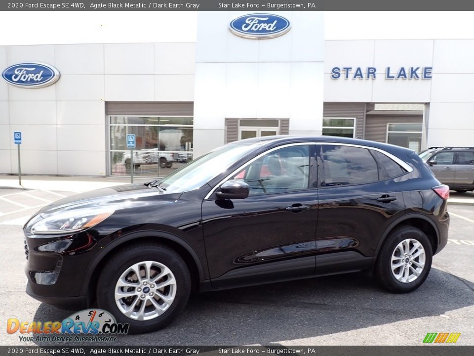 2020 Ford Escape SE 4WD Agate Black Metallic / Dark Earth Gray Photo #1