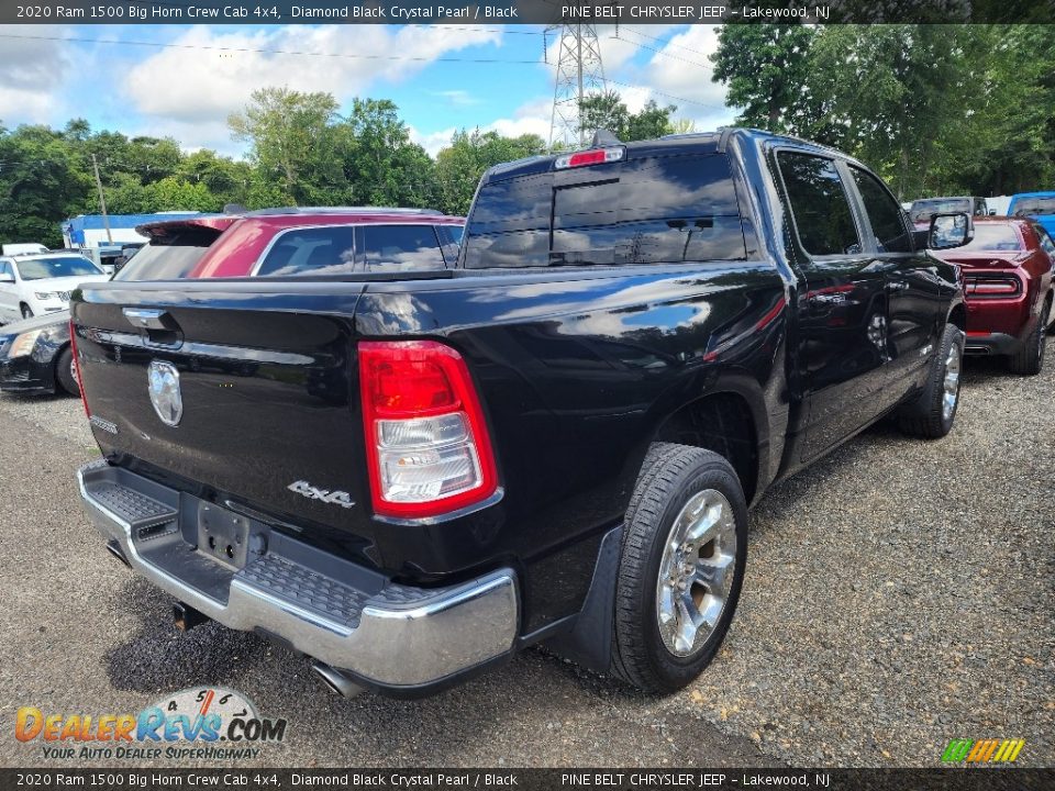 2020 Ram 1500 Big Horn Crew Cab 4x4 Diamond Black Crystal Pearl / Black Photo #3