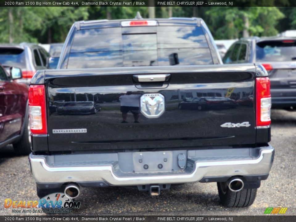 2020 Ram 1500 Big Horn Crew Cab 4x4 Diamond Black Crystal Pearl / Black Photo #4