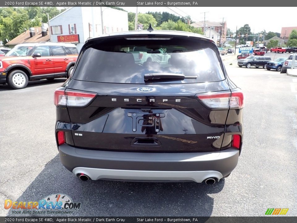 2020 Ford Escape SE 4WD Agate Black Metallic / Dark Earth Gray Photo #4