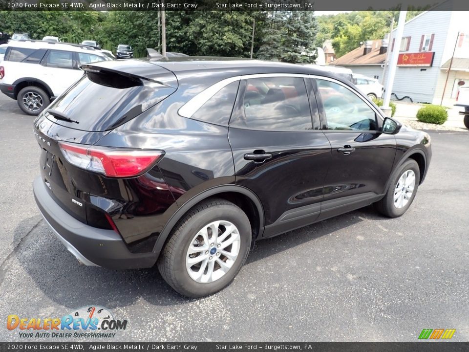 2020 Ford Escape SE 4WD Agate Black Metallic / Dark Earth Gray Photo #5
