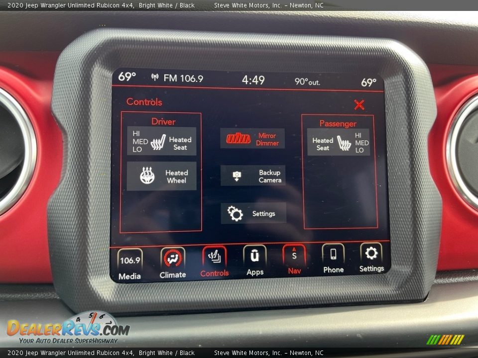 Controls of 2020 Jeep Wrangler Unlimited Rubicon 4x4 Photo #24