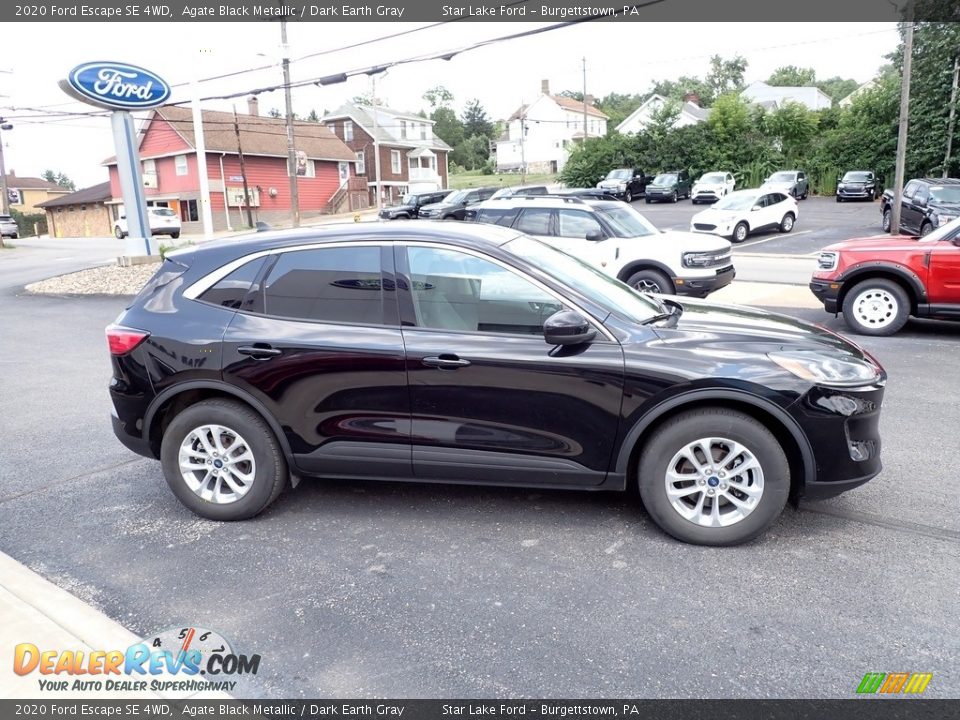 2020 Ford Escape SE 4WD Agate Black Metallic / Dark Earth Gray Photo #6