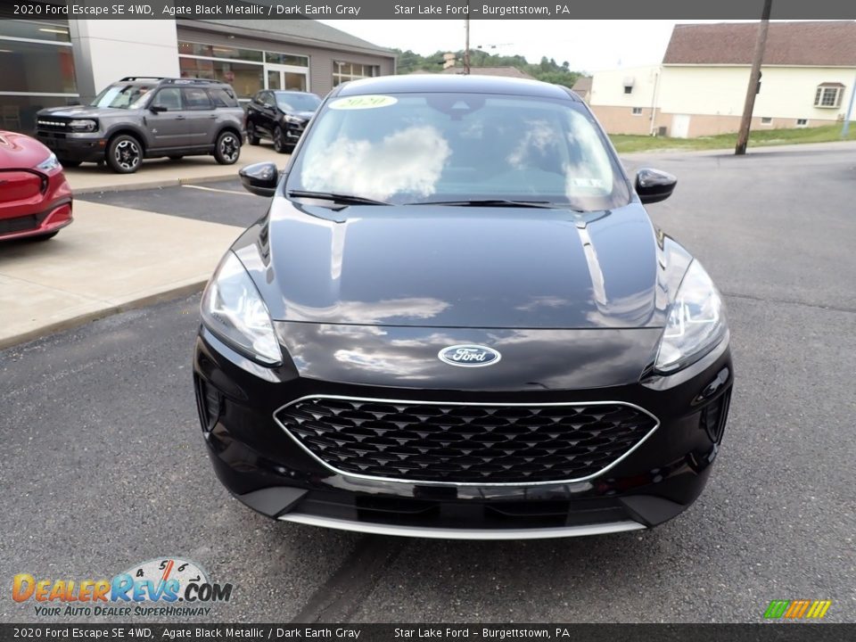 2020 Ford Escape SE 4WD Agate Black Metallic / Dark Earth Gray Photo #8