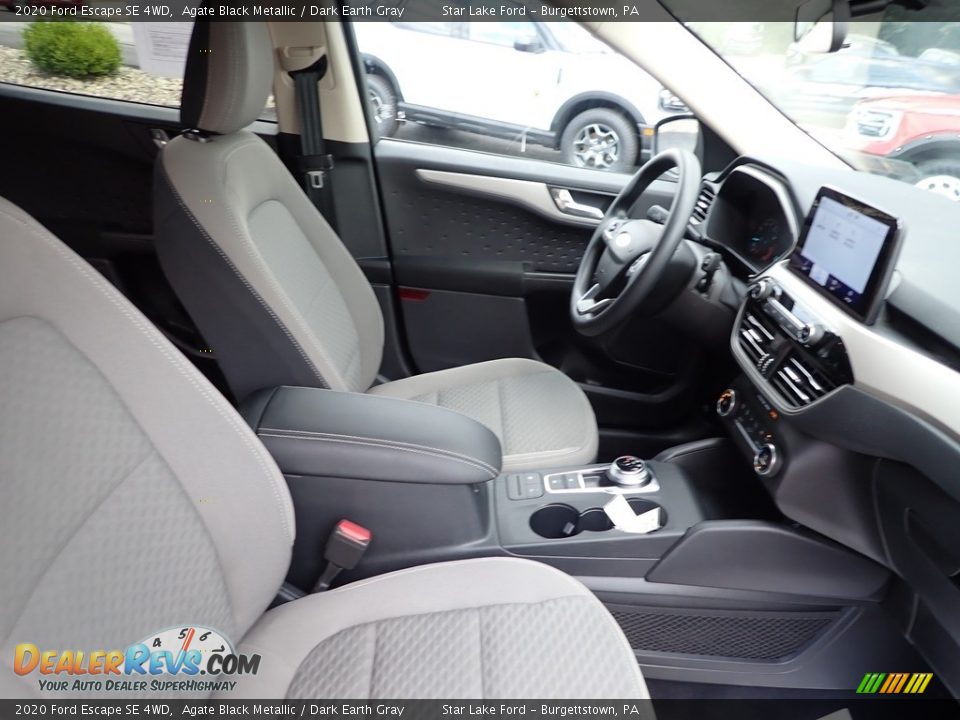 2020 Ford Escape SE 4WD Agate Black Metallic / Dark Earth Gray Photo #9