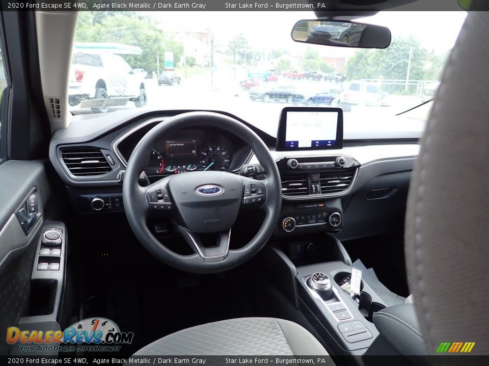2020 Ford Escape SE 4WD Agate Black Metallic / Dark Earth Gray Photo #12