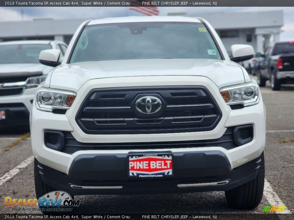 2019 Toyota Tacoma SR Access Cab 4x4 Super White / Cement Gray Photo #2