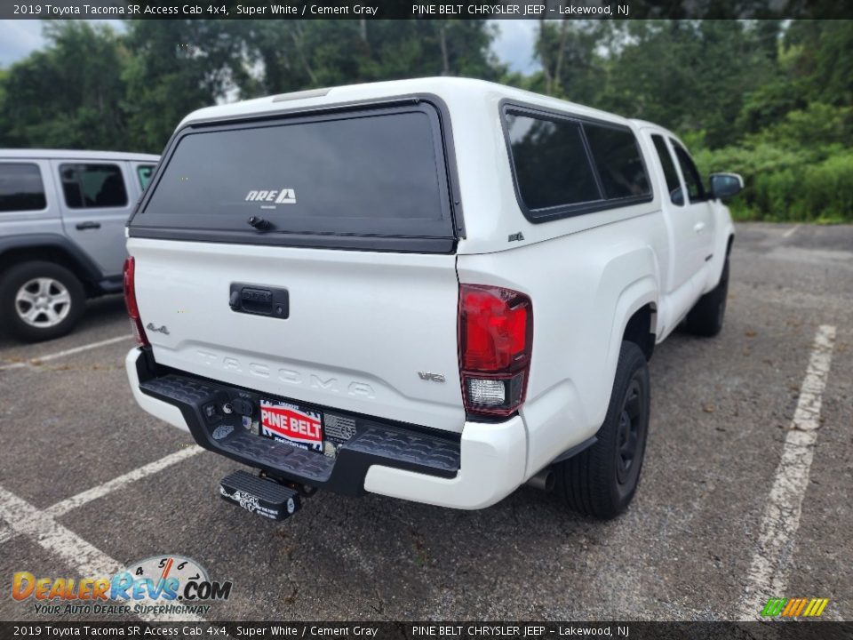 2019 Toyota Tacoma SR Access Cab 4x4 Super White / Cement Gray Photo #3