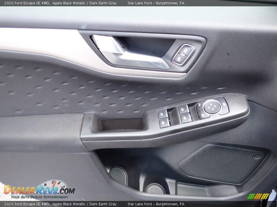 2020 Ford Escape SE 4WD Agate Black Metallic / Dark Earth Gray Photo #14