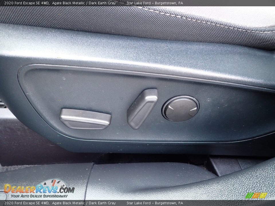 2020 Ford Escape SE 4WD Agate Black Metallic / Dark Earth Gray Photo #15