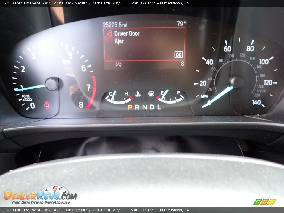 2020 Ford Escape SE 4WD Agate Black Metallic / Dark Earth Gray Photo #16