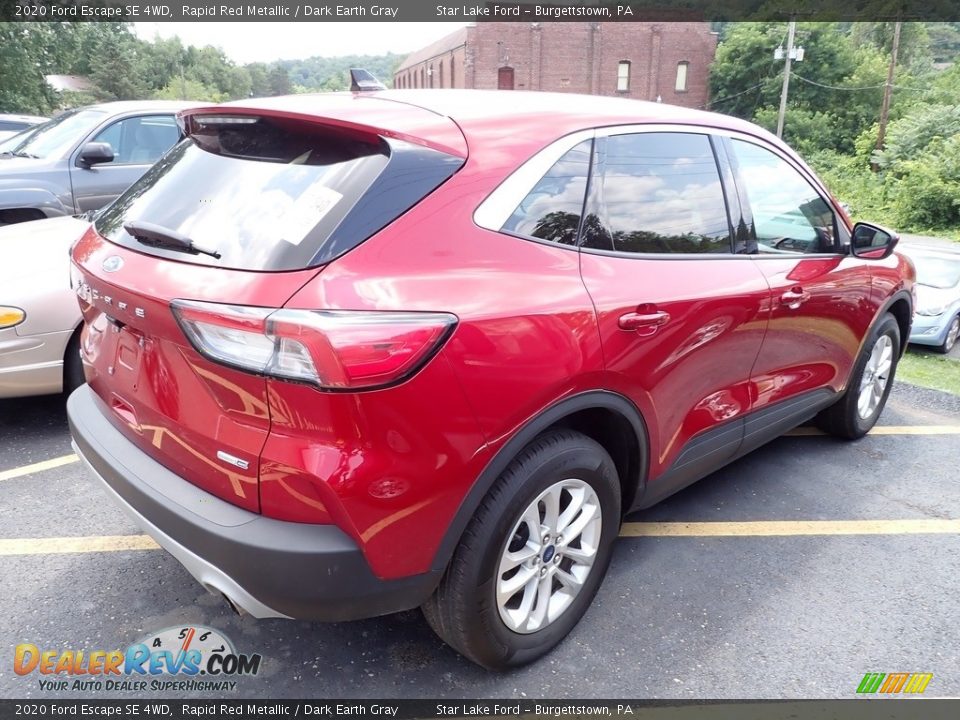 2020 Ford Escape SE 4WD Rapid Red Metallic / Dark Earth Gray Photo #4