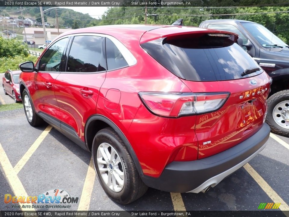 2020 Ford Escape SE 4WD Rapid Red Metallic / Dark Earth Gray Photo #5