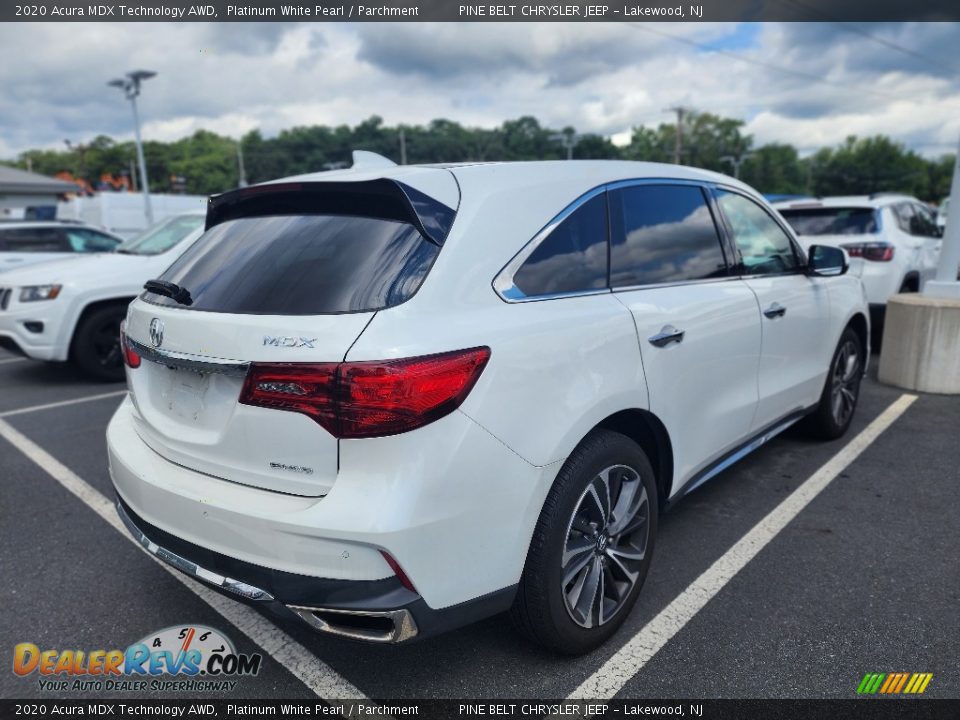2020 Acura MDX Technology AWD Platinum White Pearl / Parchment Photo #3