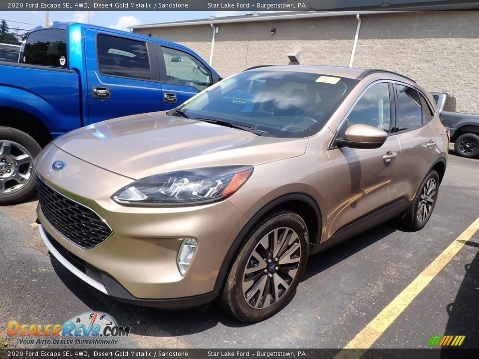 2020 Ford Escape SEL 4WD Desert Gold Metallic / Sandstone Photo #1