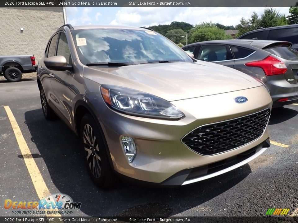 2020 Ford Escape SEL 4WD Desert Gold Metallic / Sandstone Photo #3