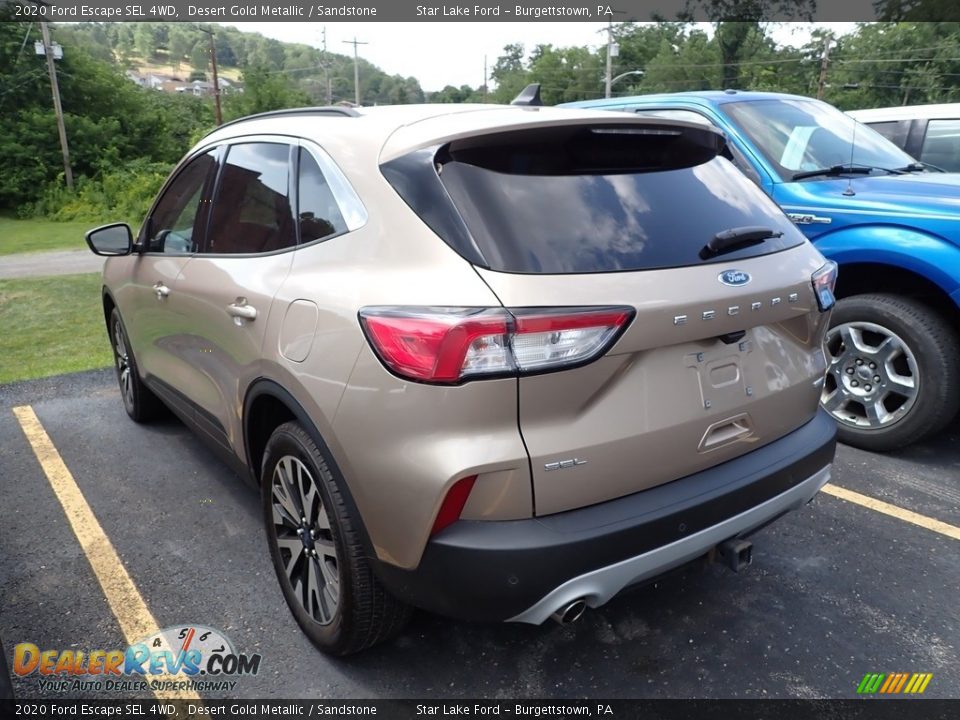 2020 Ford Escape SEL 4WD Desert Gold Metallic / Sandstone Photo #5