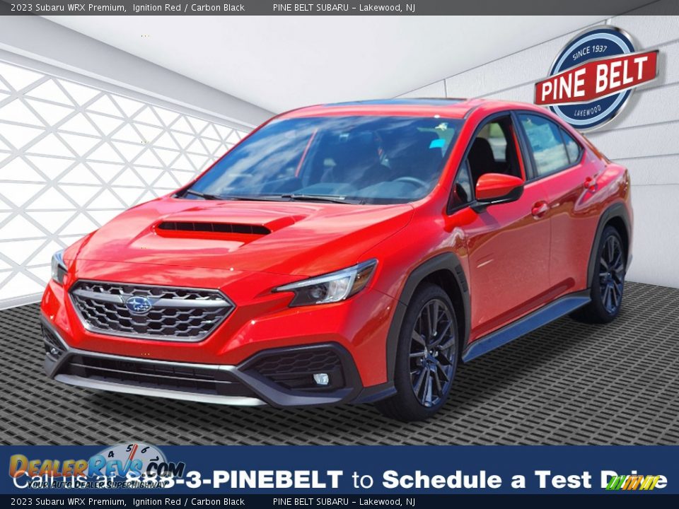 2023 Subaru WRX Premium Ignition Red / Carbon Black Photo #1