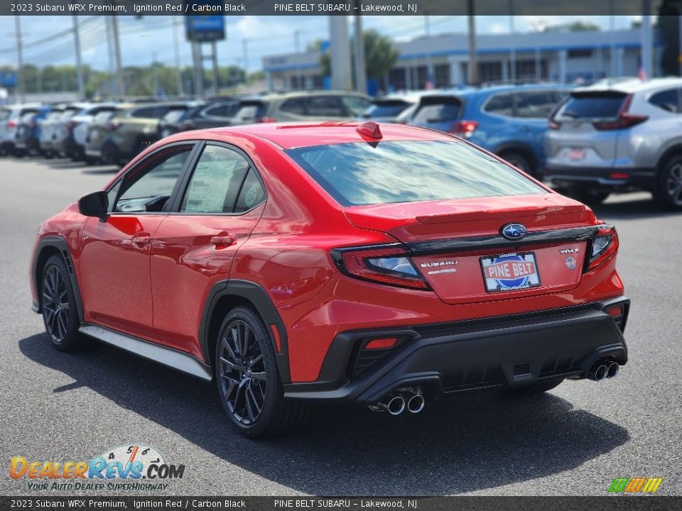 2023 Subaru WRX Premium Ignition Red / Carbon Black Photo #4