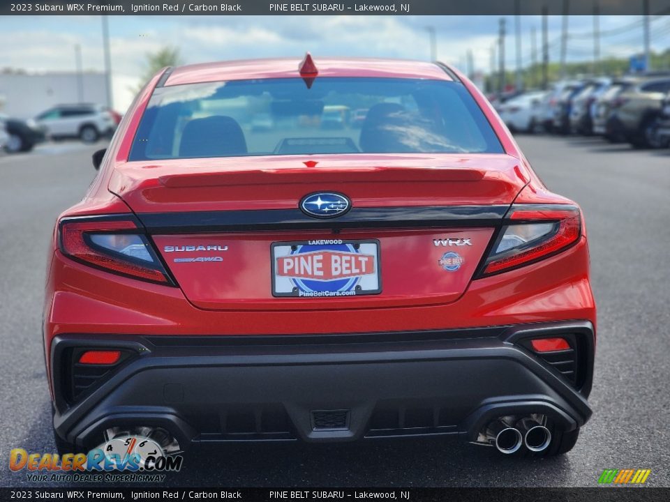 2023 Subaru WRX Premium Ignition Red / Carbon Black Photo #5