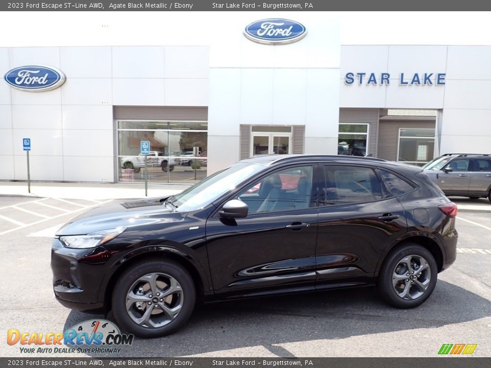 2023 Ford Escape ST-Line AWD Agate Black Metallic / Ebony Photo #1