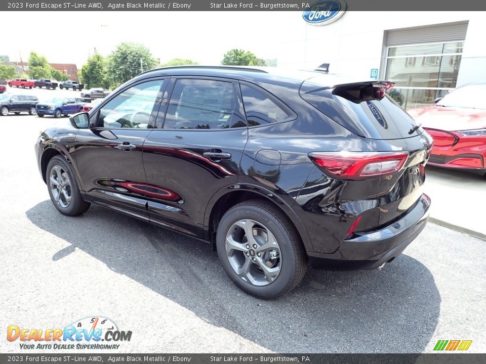 2023 Ford Escape ST-Line AWD Agate Black Metallic / Ebony Photo #3