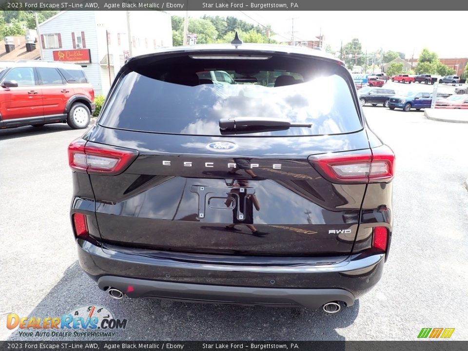 2023 Ford Escape ST-Line AWD Agate Black Metallic / Ebony Photo #4