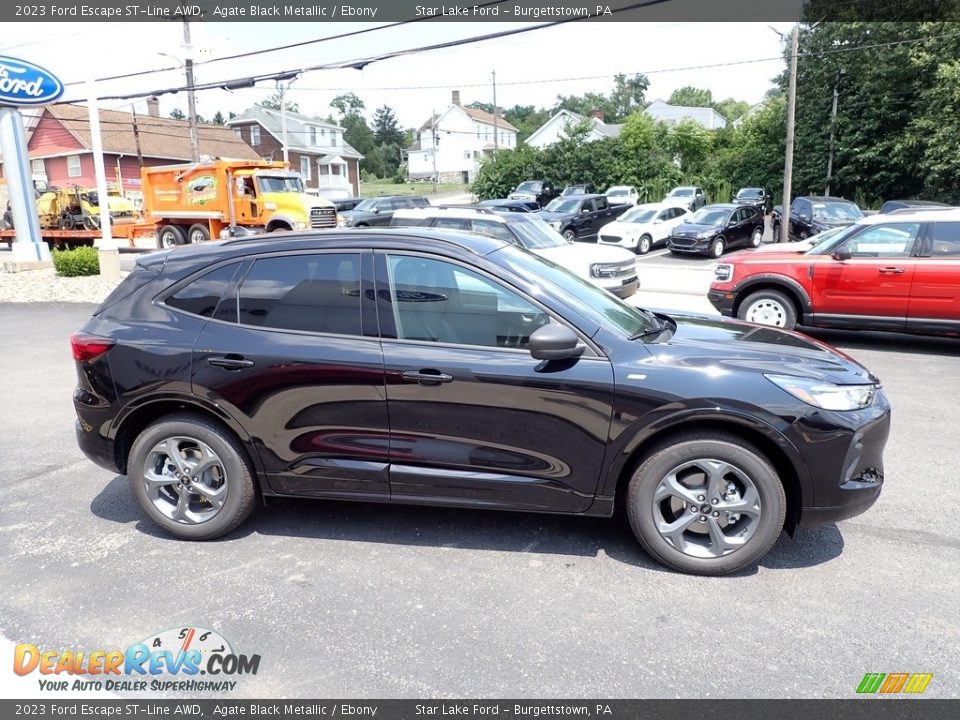 Agate Black Metallic 2023 Ford Escape ST-Line AWD Photo #6